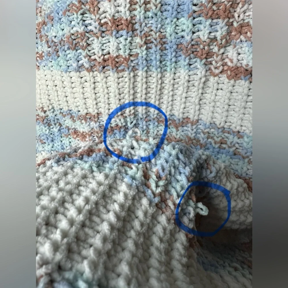 So - L - Crochet Crew Sweater - 100% Polyester - Used - Picture 7 of 11